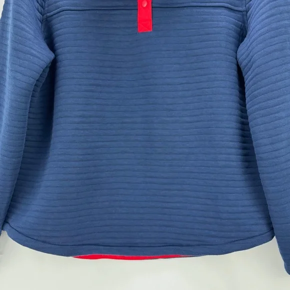 Vineyard Vines Womens 1/4 Snap Quilted Channel Placket Pullover Sweater Top Med - Picture 3 of 16